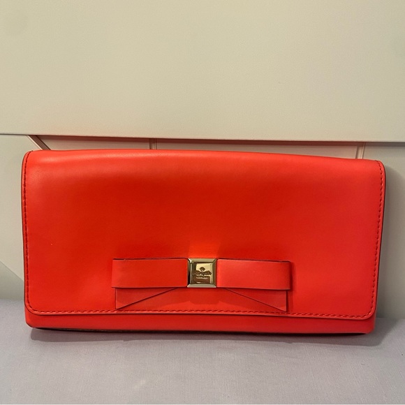 kate spade Handbags - Kate Spade New York Cindy Wallet Pink/Salmon Color 9"x5.5" Magnetic Closure